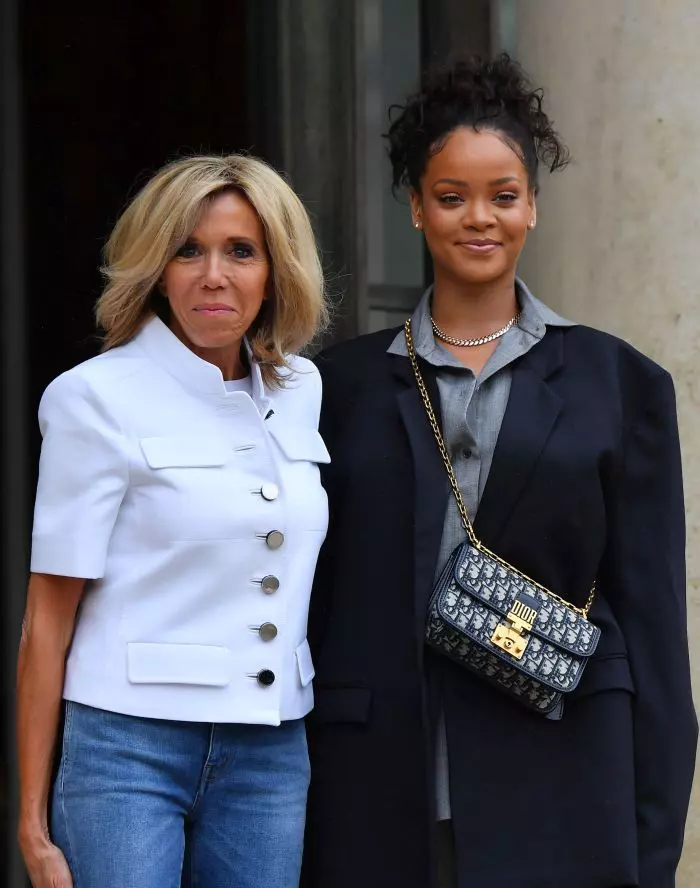 Brigitte Macron Receives Rihanna - Paris