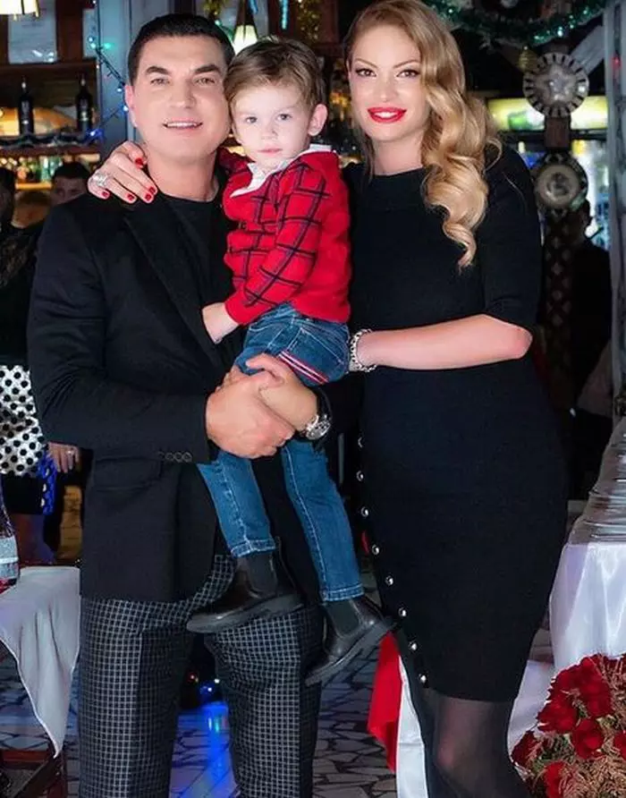 Valentina Pelinel, Cristi Borcea și fiul lor, Milan