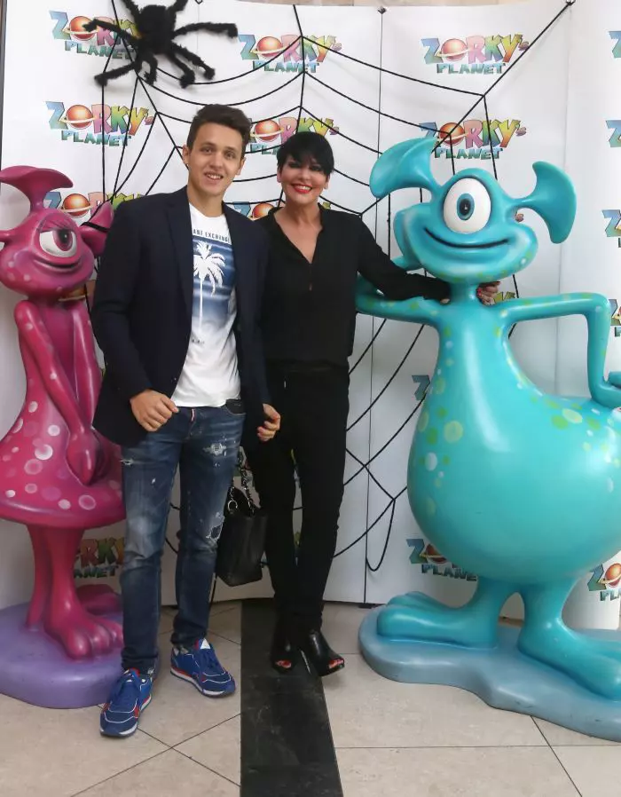 Patrizia Paglieri și fiul ei