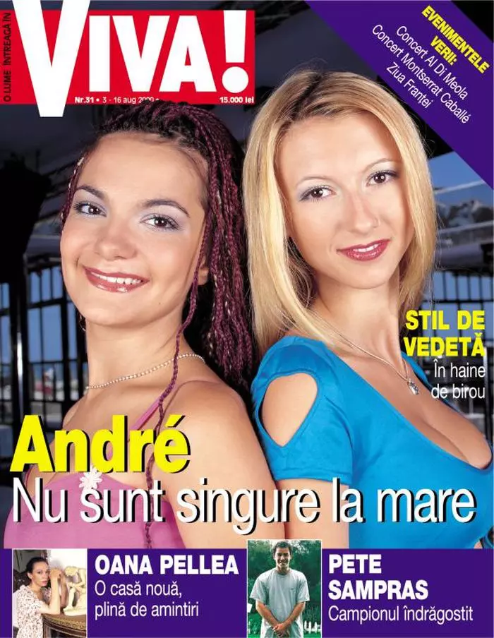 Andreea Antonescu și Andreea Bălan, pe coperta VIVA!, acum 19 ani