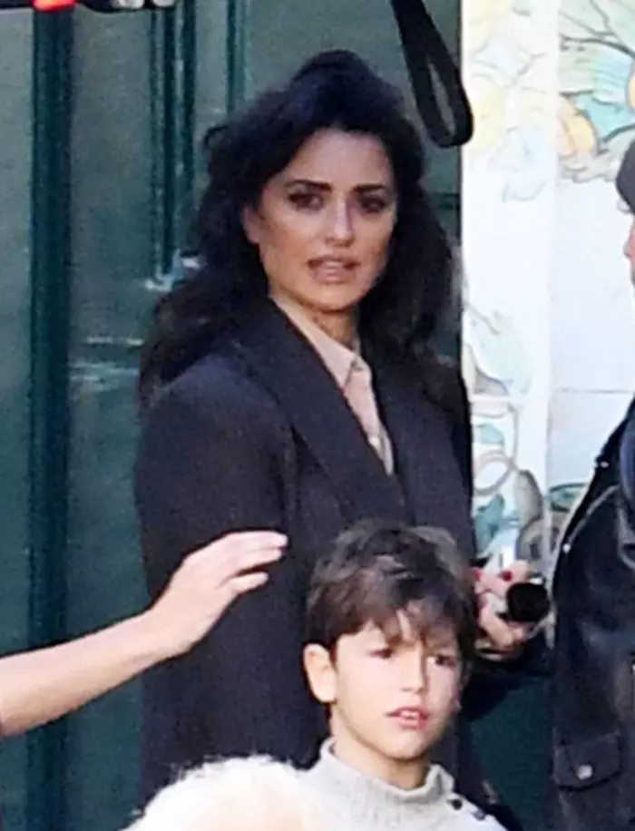 Penelope Cruz şi fiul său Leonardo
