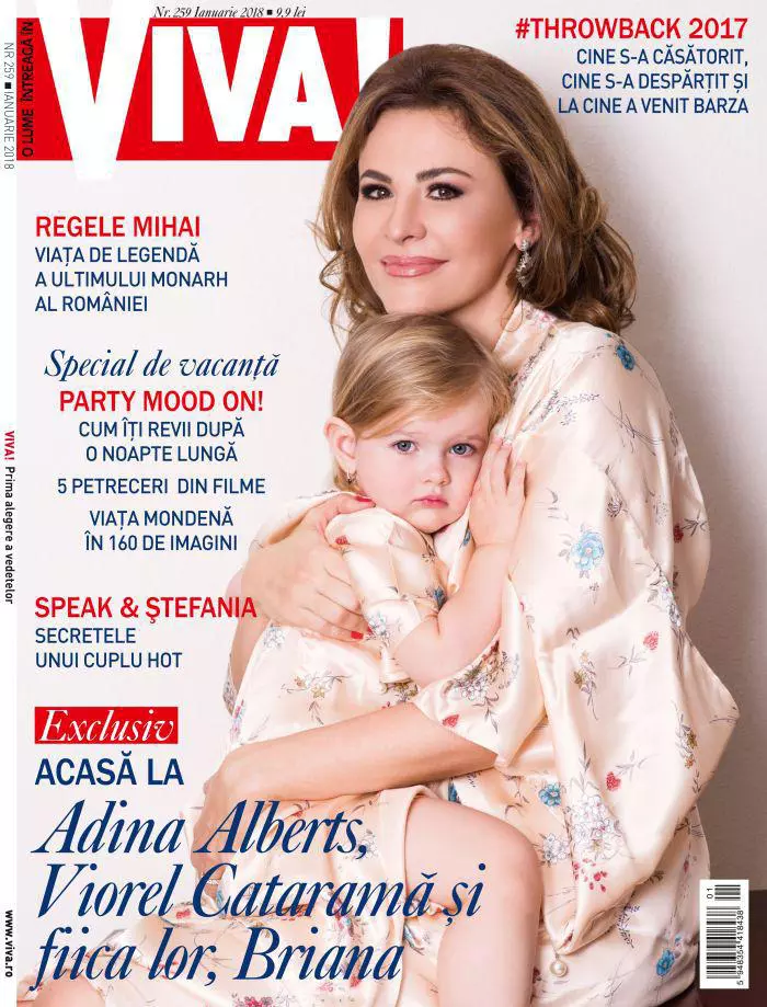 Adina Alberts și fiica ei, Briana, pe coperta VIVA!
