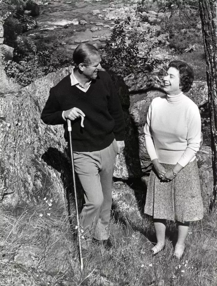 1972 - în vacanță la Balmoral.