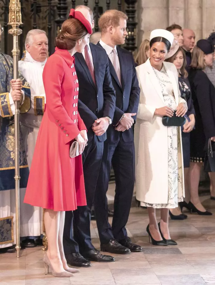 Meghan Markle și Kate Middleton au discutat amiabil și și-au zâmbit încontinuu.