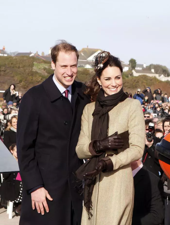 Prințul William și Kate Middleton, în 2011.