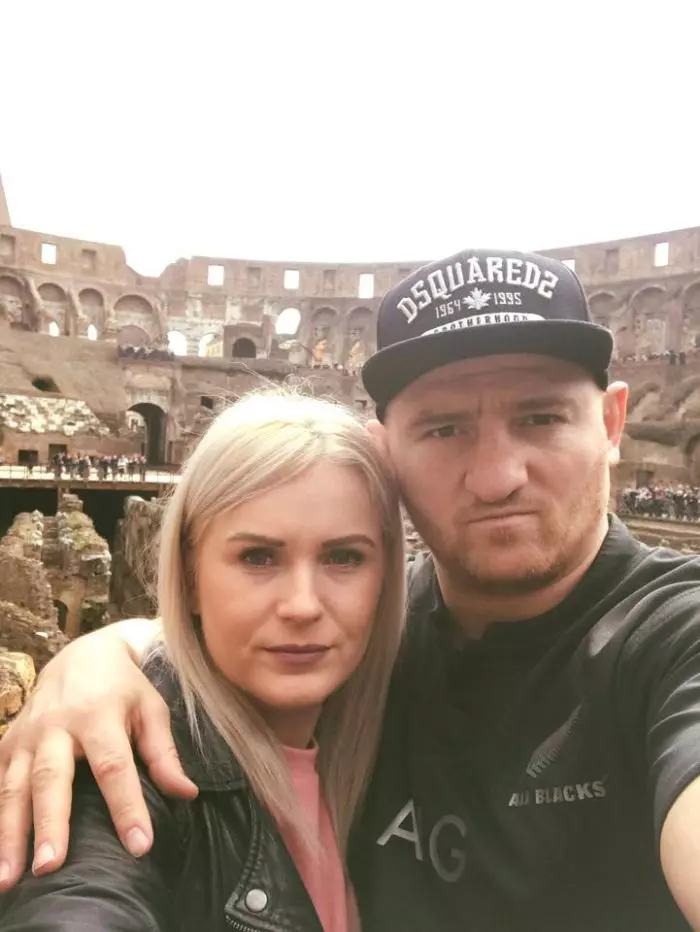 Cătălin Moroșanu și soția