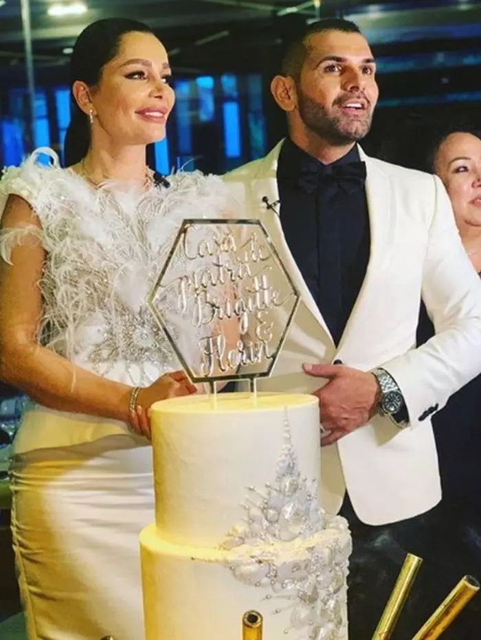 Florin Pastramă și Brigitte Năstase tort nuntă