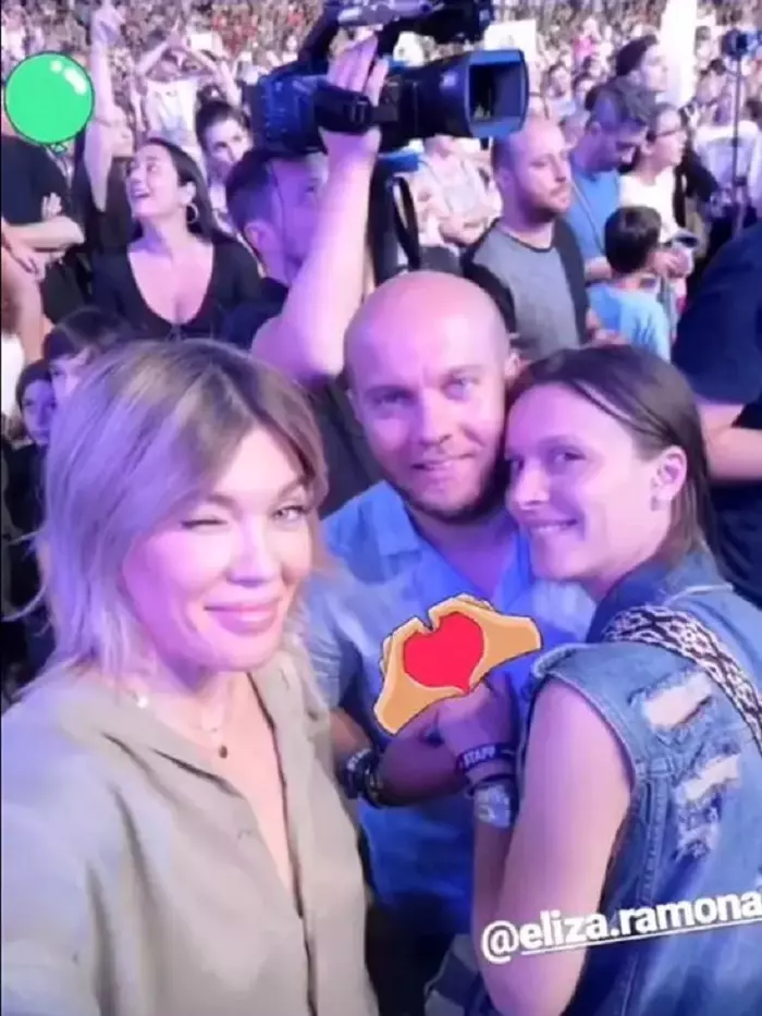 Gina Pistol la concertul lui Smiley