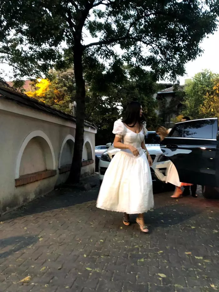 Elena Băsescu la botezul fiicei sale