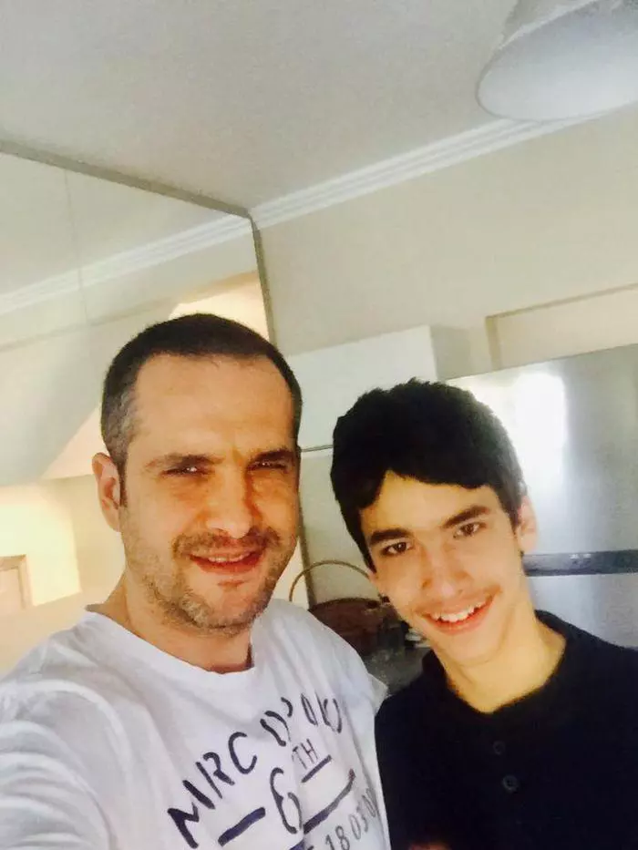 Mădălin Ionescu, alături de fiul lui, Filip.