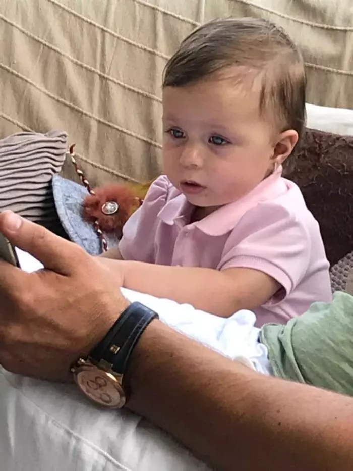 Eva Maria, fetița Elenei Udrea și a lui Adrian Alexandrov