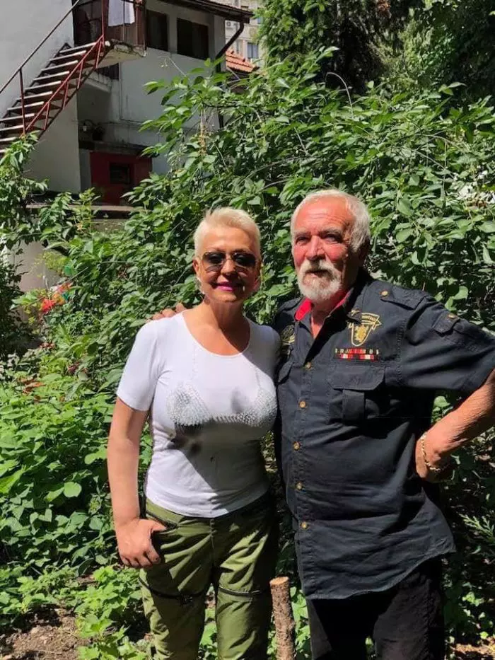 Monica Anghel și tatăl ei