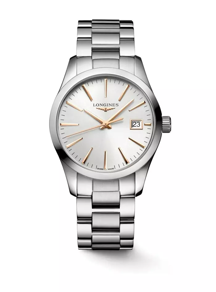 Ceas din oțel, Longines, 4.964,86 lei, www.yoox.com