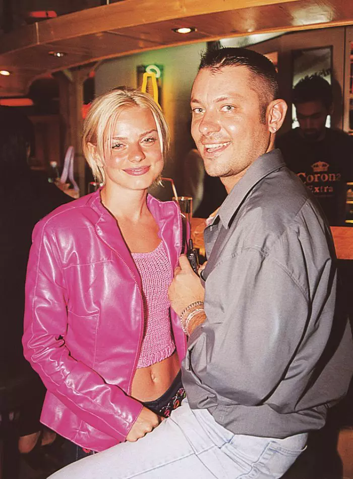 Catalina-Grama-Jojo-și-Bogdan-Albu, la petrecerea VIVA! din anul 2000