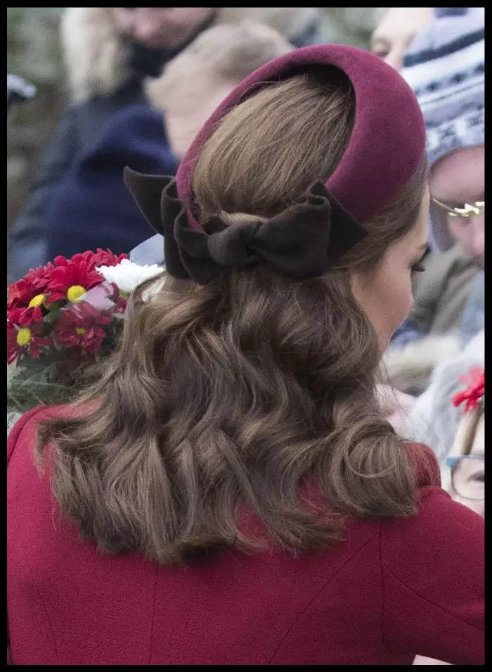 Kate Middleton, anul trecut, de Crăciun.