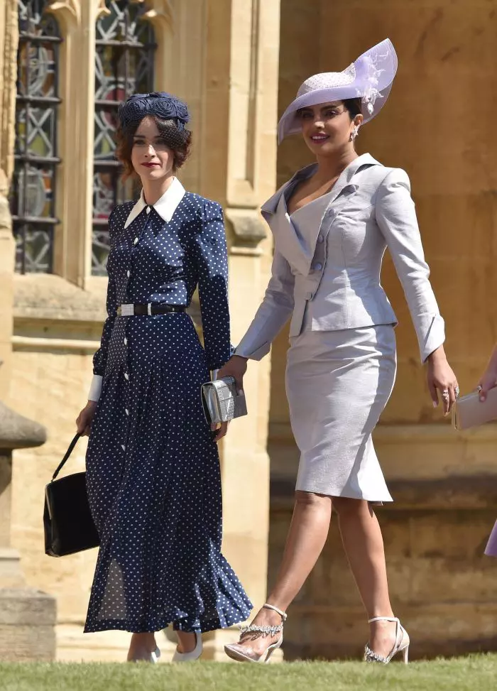 Priyanka Chopra și Abigail Spencer, la nunta lui Meghan Markle cu Prințul Harry.