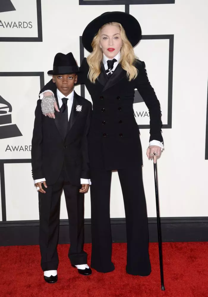 Madonna și fiul ei adoptiv David Banda Mwale Ciccone Ritchie