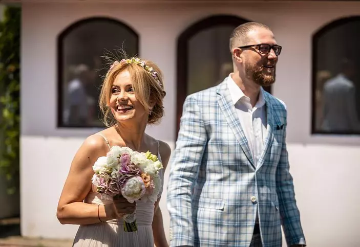 Simona Gherghe și soțul ei Răzvan Săndulescu