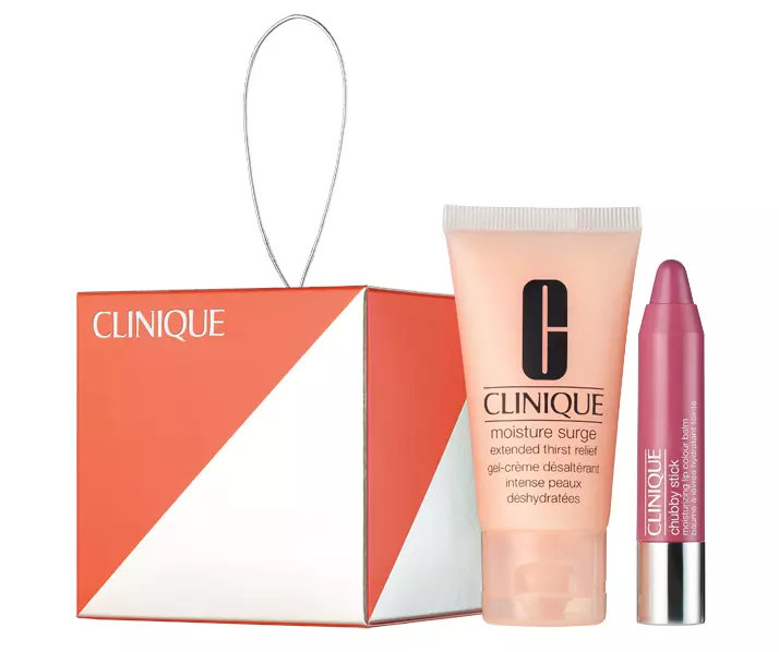 Set, cremă de față și ruj, Clinique, Ornament Moisture Surge, 160 lei