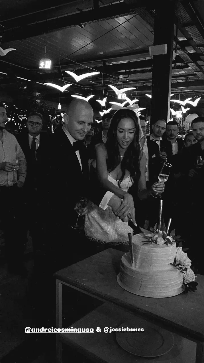 Andrei Cosmin Gușă și Jessie Baneș la nunta lor (2)