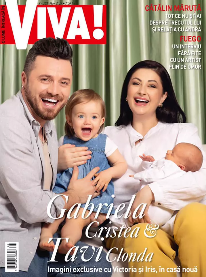 Gabriela Cristea şi Tavi Clonda, pictorial exclusiv pe coperta revistei VIVA!