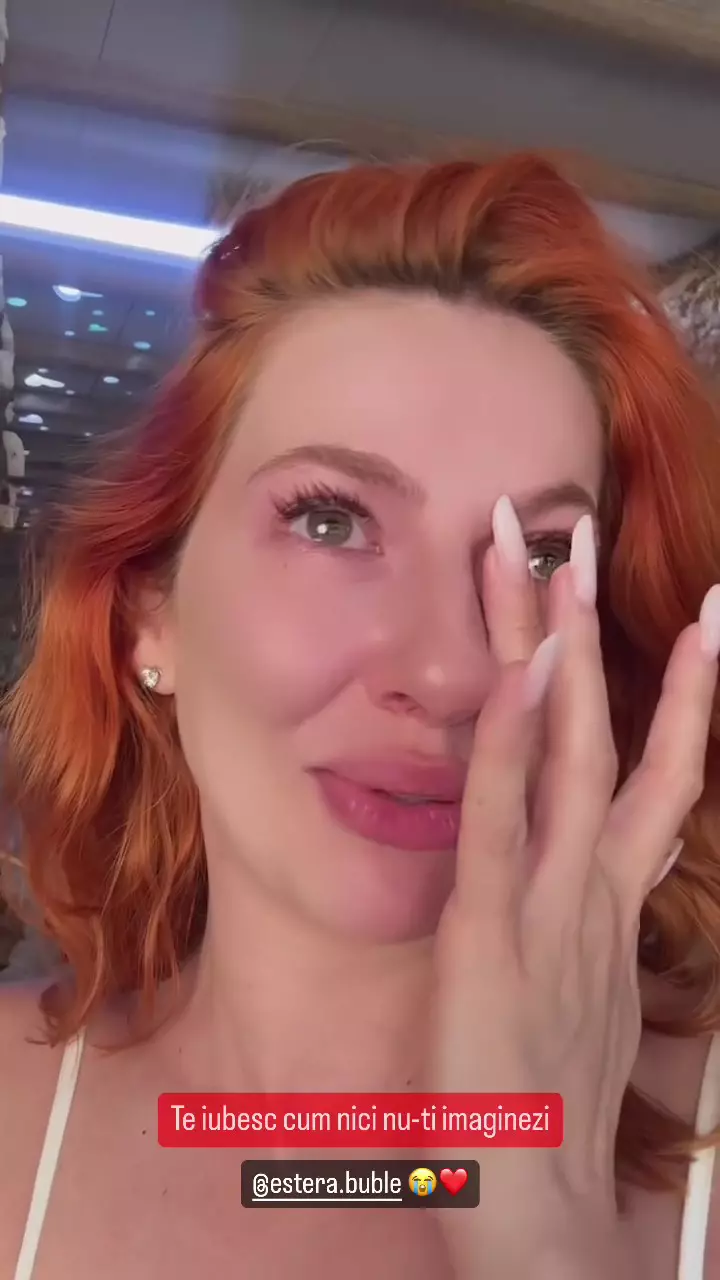 Lidia Buble, emoționată până la lacrimi de vestea că sora ei, Estera Buble, este însărcinată cu al treilea copil