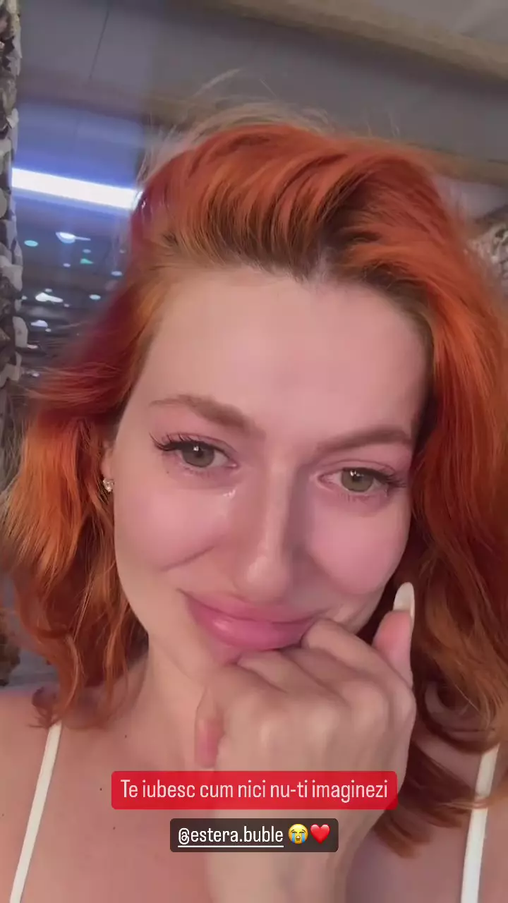 Lidia Buble, emoționată până la lacrimi de vestea că sora ei, Estera Buble, este însărcinată cu al treilea copil