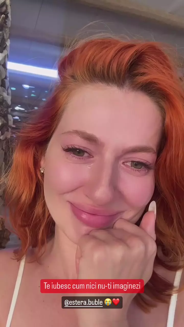 Lidia Buble, emoționată până la lacrimi de vestea că sora ei, Estera Buble, este însărcinată cu al treilea copil