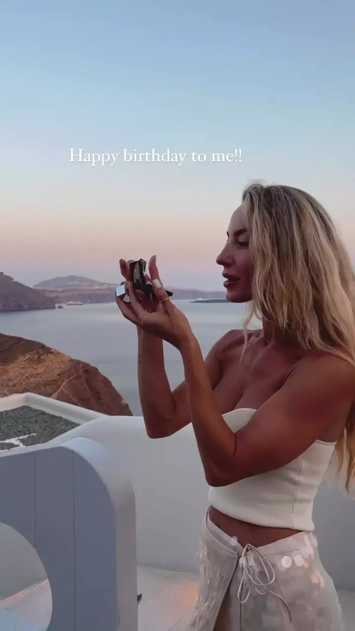 Flavia Mihășan în vacanță în Grecia, august 2024