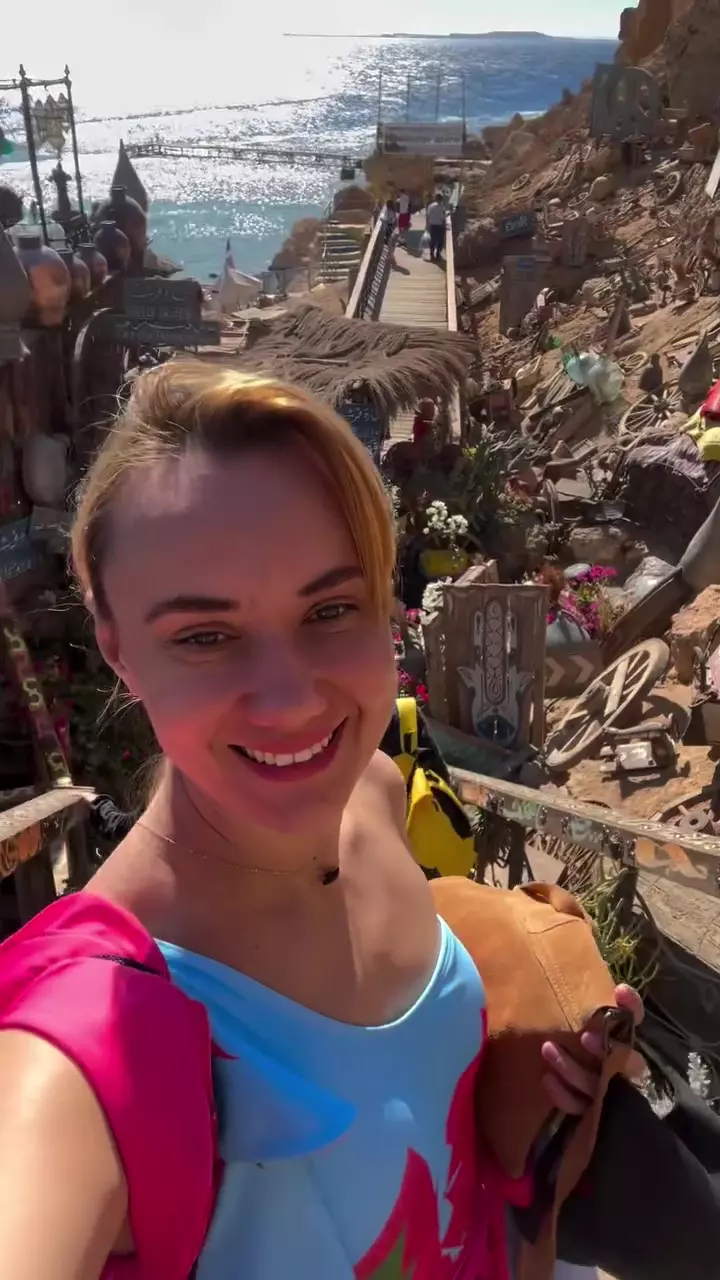 Oana Ioniță în vacanță în Egipt