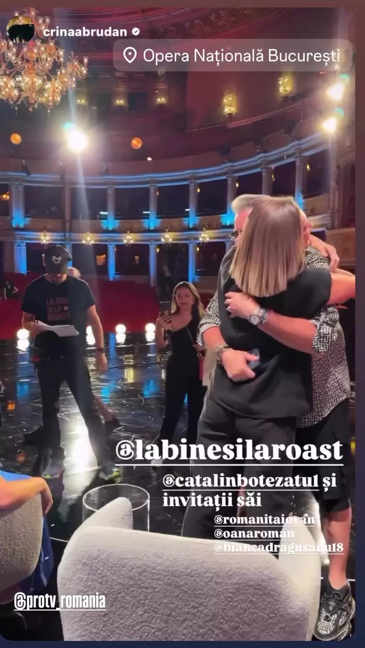 Cătălin Botezatu și Romanița Iovan în emisiunea „La Bine și la Roast” de la Pro TV
