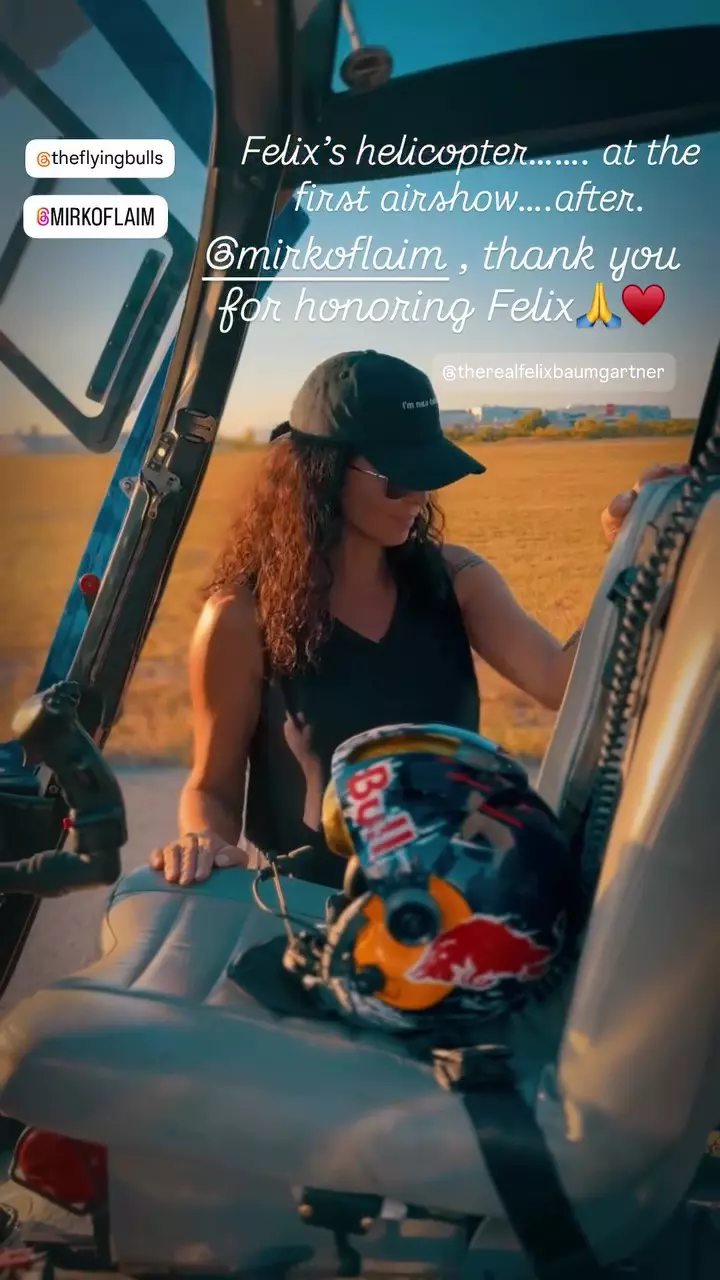 Mihaela Rădulescu în elicopterul lui Felix Baumgartner după moartea lui (5)