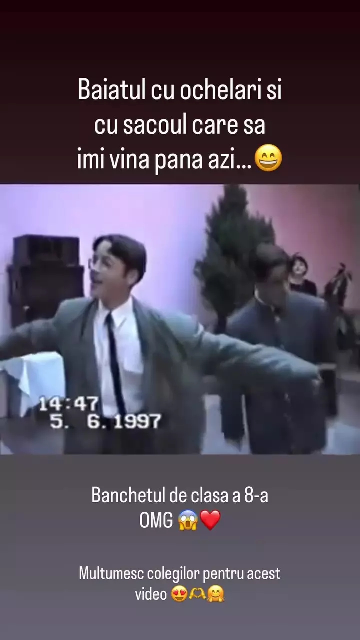 Jorge in 1997 la banchetul de clasa a VIII-a (4)
