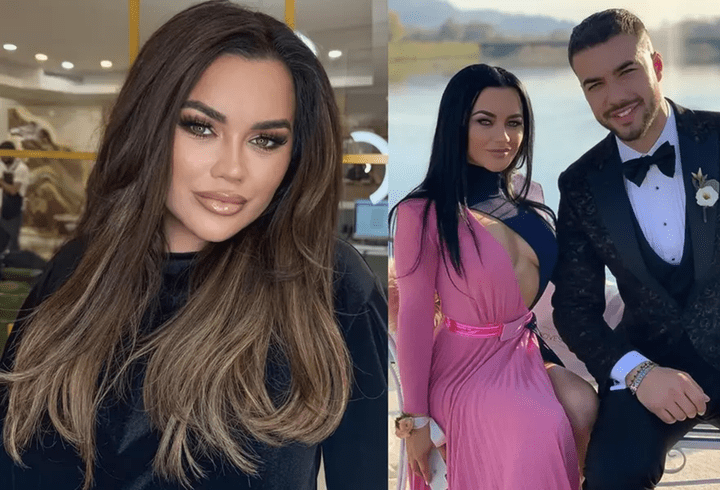 Kira Hagi, apariție elegantă la Opera Națională, la un eveniment. A purtat o rochie roșie, lungă până în pământ, și decoltată