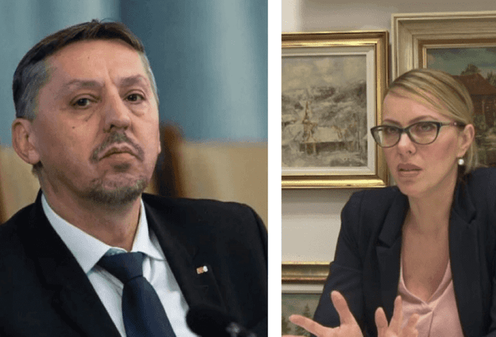 George Simion și Călin Georgescu, mitinguri separate la Alba Iulia. Liderul AUR, însoțit de soție și fiu, s-a plâns de atitudinea jandarmilor: „Nu respectă niște reguli”