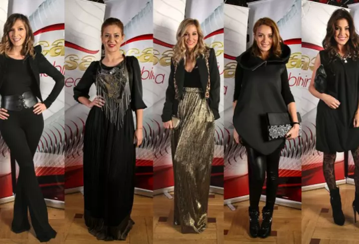 [FOTO] Vedete la o petrecere in alb, negru si mov