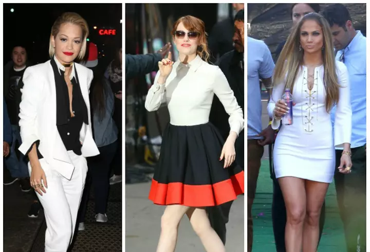 Alb şi negru pentru un look stilat. Inspiră-te de la vedete!