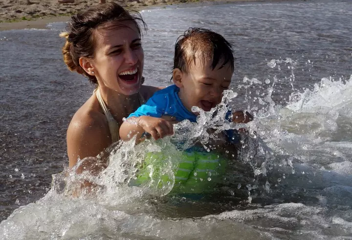 Anca Lungu încă o alăptează pe Natalia