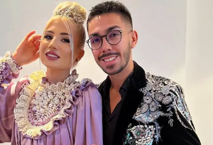 Florinel Coman și Ioana Timofeciuc și-au botezat fetița. Cine sunt nașii copilului