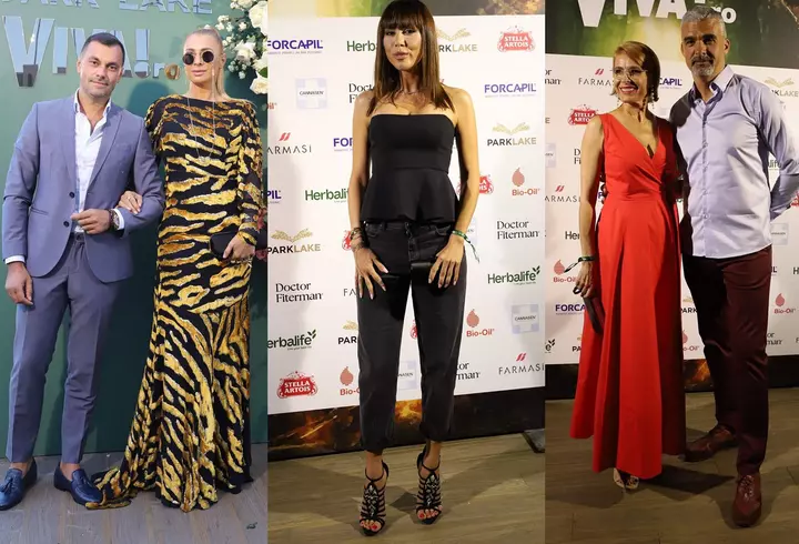 Cleopatra Stratan și Edward Sanda, prima apariție la un eveniment monden, după America Express. Amândoi au venit îmbrăcați în costum la VIVA! Influencers Party 2023