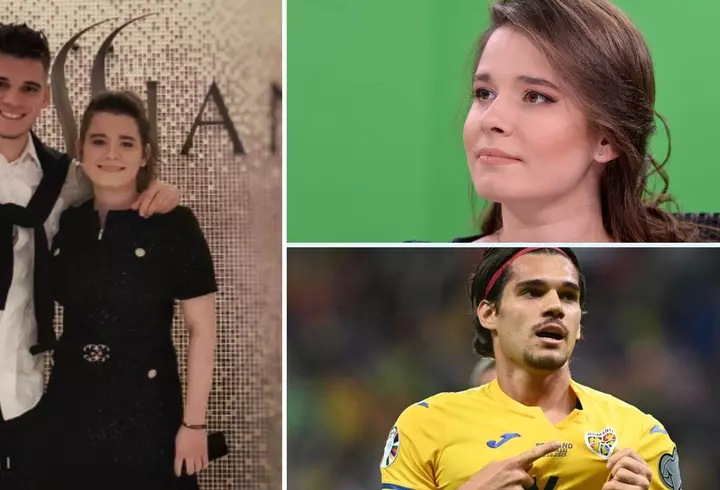 Ianis Hagi, susținut din tribune de familie, la meciul România – Moldova.  Cum au fost surprinse soția și sora lui: Kira a fost în culmea emoțiilor la golul fratelui ei