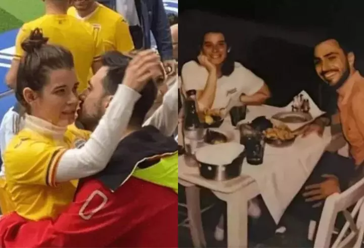 Ianis Hagi, susținut din tribune de familie, la meciul România – Moldova.  Cum au fost surprinse soția și sora lui: Kira a fost în culmea emoțiilor la golul fratelui ei