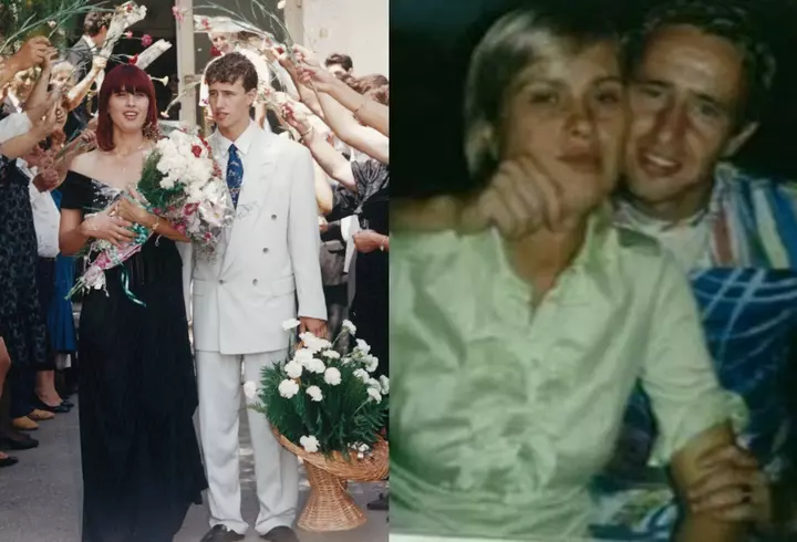 Cine sunt nașii cuplului Iancu Sterp - Denisa Coțolan. Ileana și Claudiu Voicu au purtat ținute foarte elegante și au respectat tradițiile specifice zonei