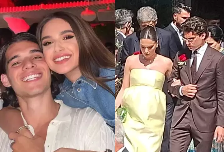Ianis Hagi, susținut din tribune de familie, la meciul România – Moldova.  Cum au fost surprinse soția și sora lui: Kira a fost în culmea emoțiilor la golul fratelui ei