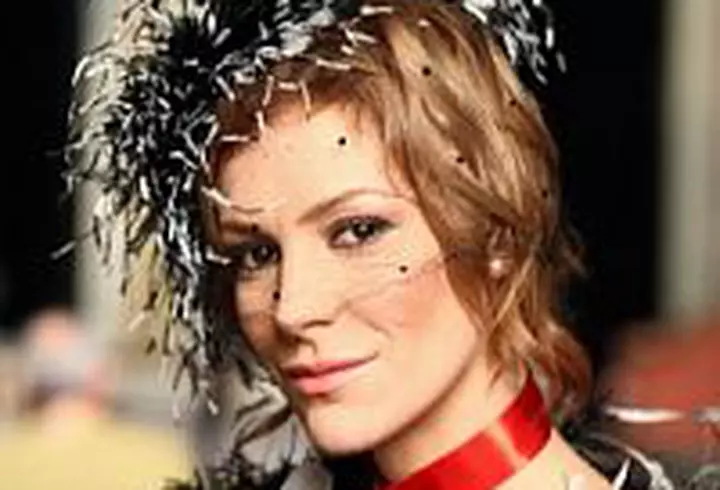 Nicoleta Luciu si-a botezat fiul