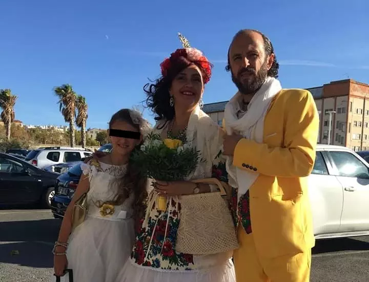 Rona Hartner, soțul și fiica ei