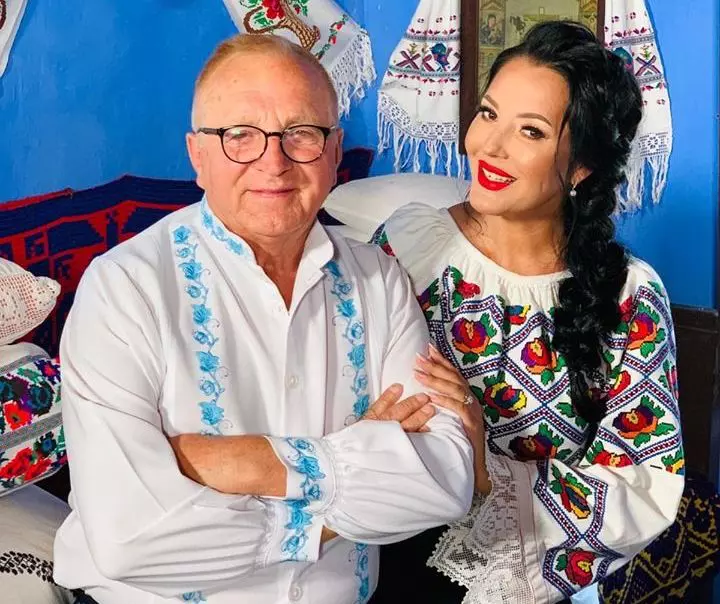 Angela Rusu si tatal sau