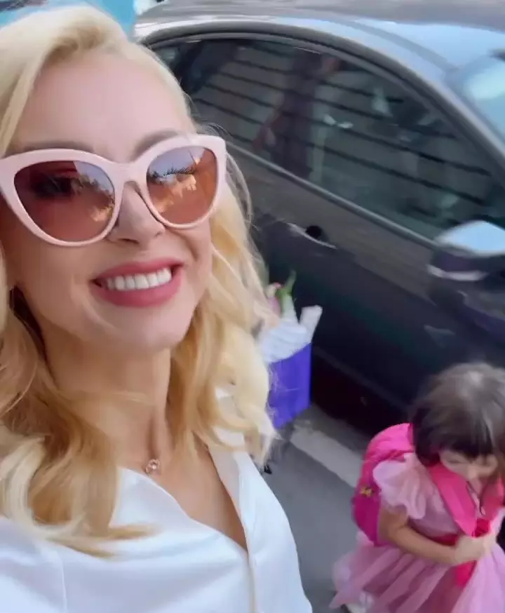 Andreea Bălan George Burcea prima zi de școală fiice