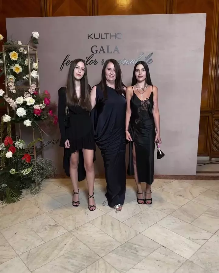 Amalia Năstase și fiicele ei, Alessia și Emma Năstase