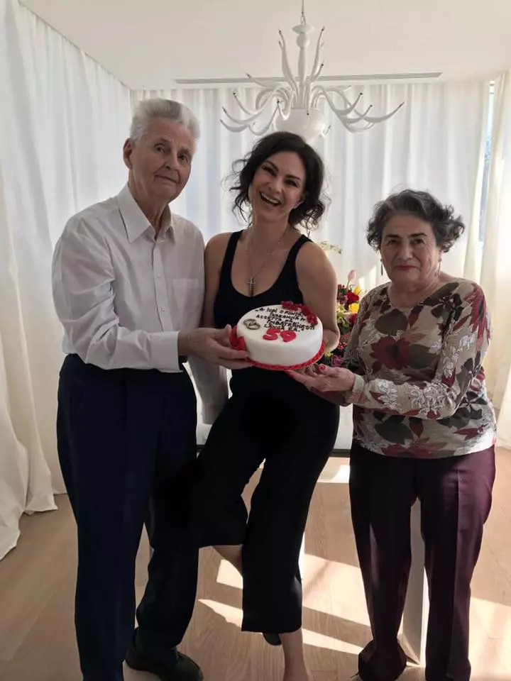 Ramona Bădescu și părinții ei